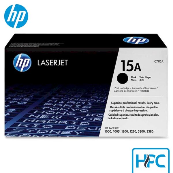 Toner HP 15A Negro (C7115A) para LaserJet 1000, 1200, 3300