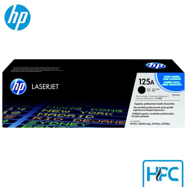 Toner HP 125A Negro (CB540A) para Color LaserJet CP1215, CP1515