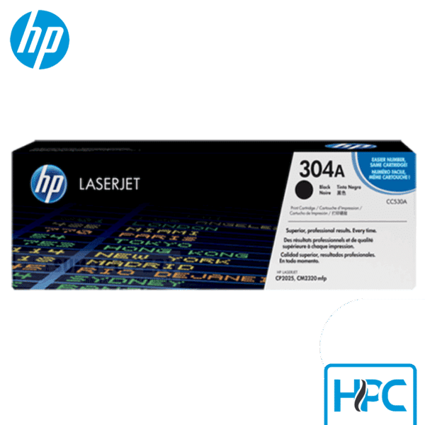 Toner HP 304A Negro (CC530A) para Color LaserJet CP2025, CM2320