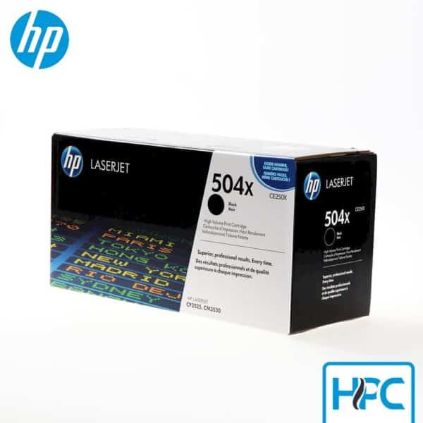 Toner HP 504X Alta Capacidad (CE250X) para LaserJet CP3525