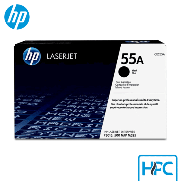 Toner HP 55A Negro (CE255A) para LaserJet P3015, M525