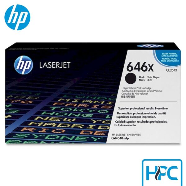 Toner HP 649X Negro Alta Capacidad (CE264X) para Color LaserJet CP4525