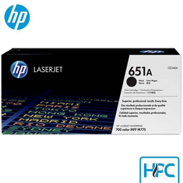Toner HP 651A Negro (CE340A) para LaserJet Enterprise 700 M775