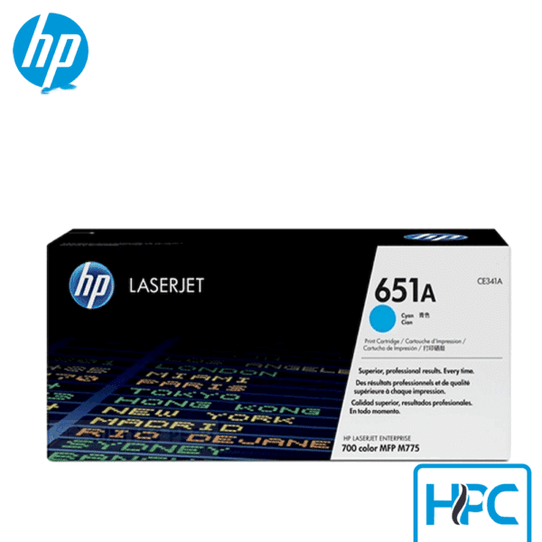 Toner HP 651A Cyan (CE341A) para LaserJet Enterprise 700 M775