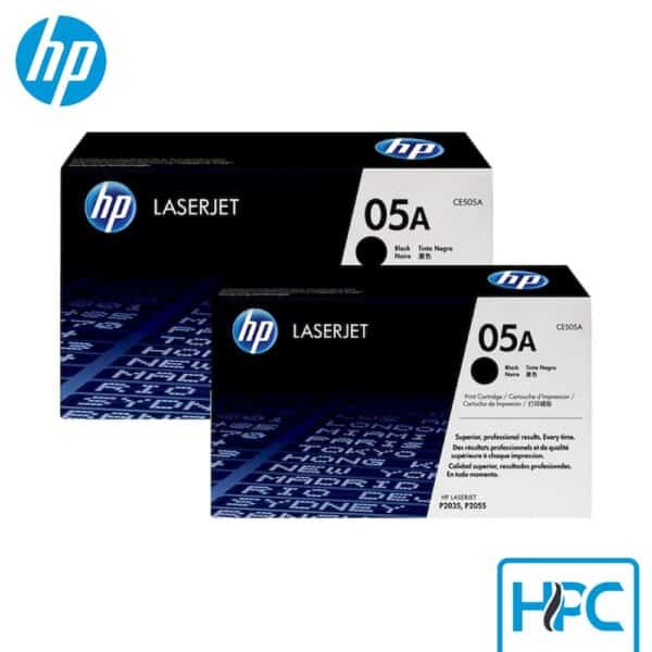 Toner HP 05A Negro Pack x2 (CE505D) para LaserJet P2035, P2055