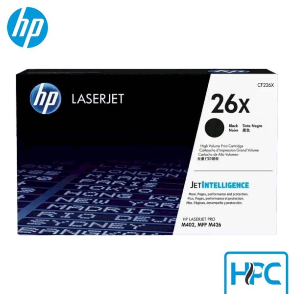 Toner HP 26X Alta Capacidad (CF226X) para LaserJet Pro M402, M426