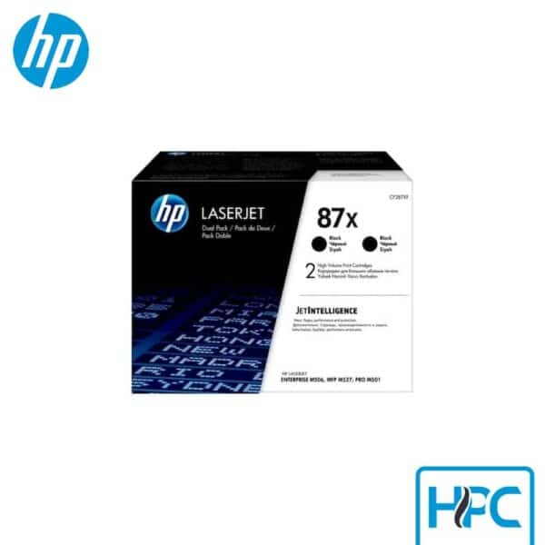 Toner HP 87X Negro Pack x2 (CF287XD) para LaserJet M506, M527
