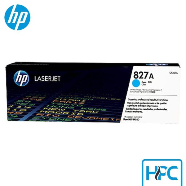 Toner HP 827A Cyan (CF301A) para Color LaserJet M880
