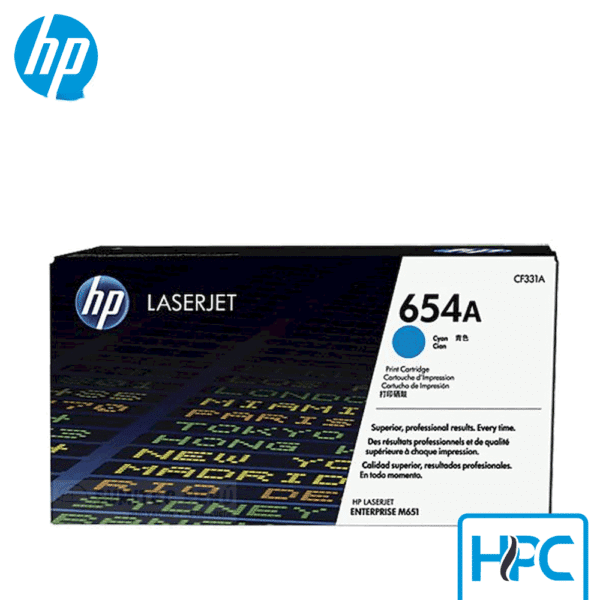 Toner HP 654A Cyan (CF331A) para LaserJet Enterprise M651
