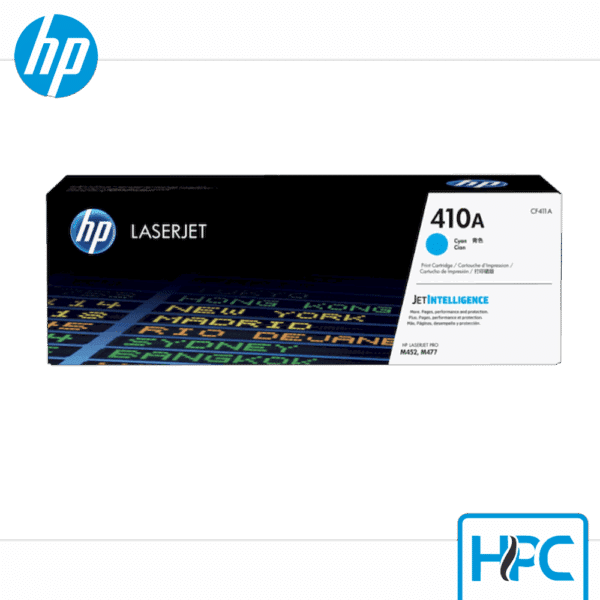 Toner HP 410A Cyan (CF411A) para LaserJet Pro M452, M477