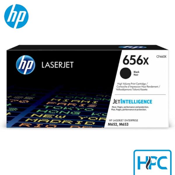 Toner HP 656X Negro Alta Capacidad (CF460X) para LaserJet M652