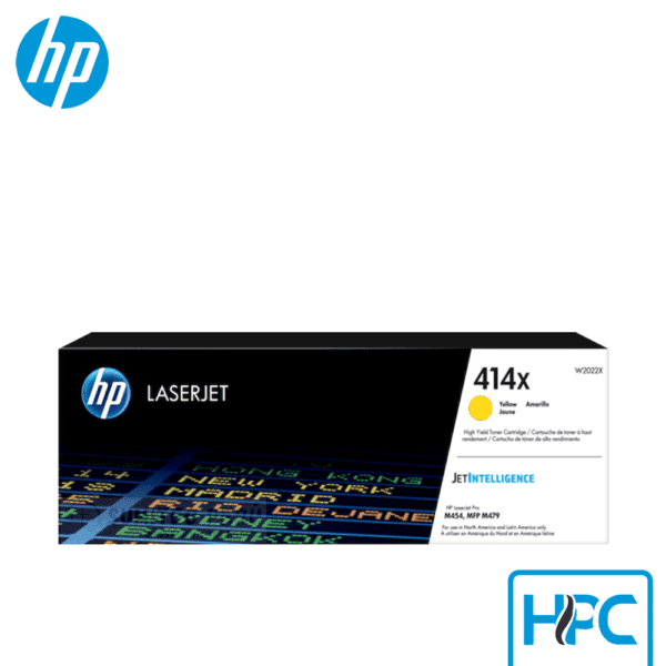 Toner HP 415X Amarillo Alta Capacidad (W2020X) para LaserJet Pro M454