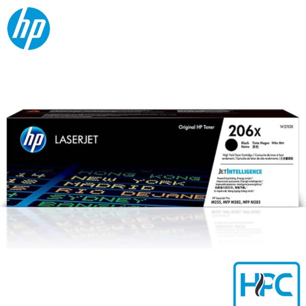 Toner HP 206X Negro Alta Capacidad (W2110X) para LaserJet M255dw