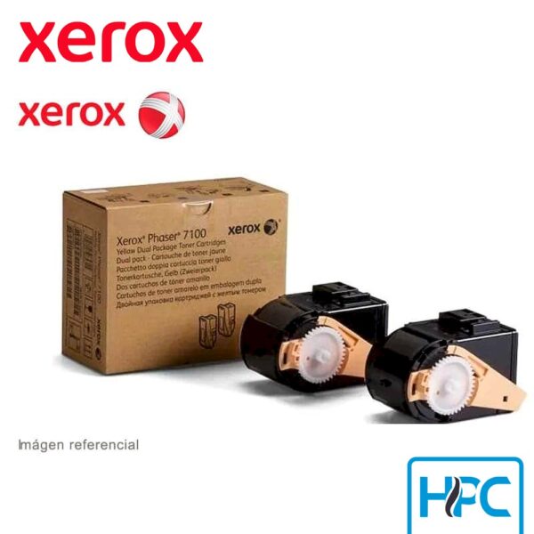 Toner Xerox Amarillo 106R02611 para Phaser 7100