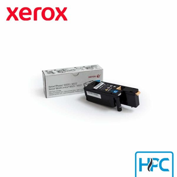 Toner Xerox Cyan Alta Capacidad 106R02760 para Phaser 6027, 6025, 6022, 6020