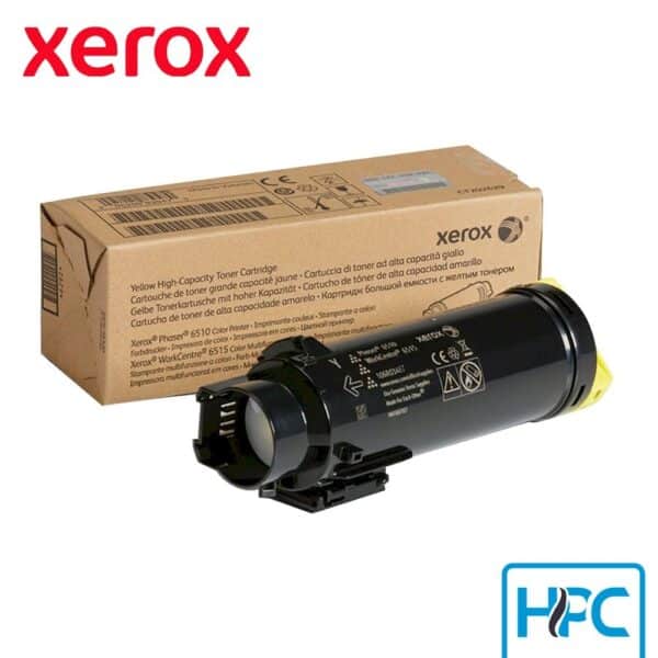 Toner Xerox Yellow Alta Capacidad 106R03487 para Phaser, WorkCentre 6515