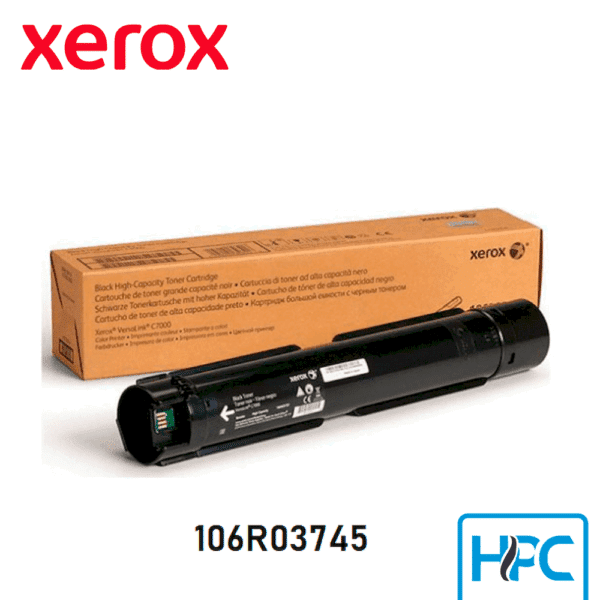 Toner Xerox Negro 106R03745 para VersaLink C7020, C7025, C7030
