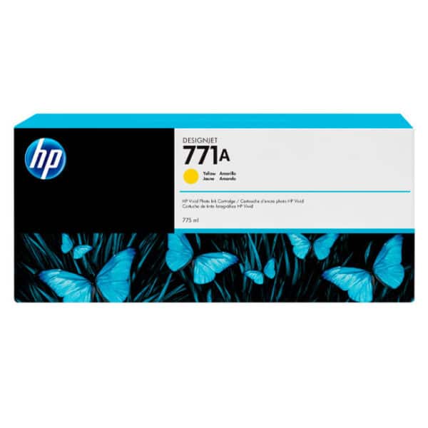 Tinta HP 771A Yellow (B6Y18A) para DesignJet Z6200, Z6600, Z6800