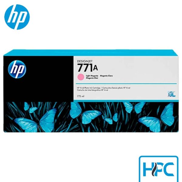 Tinta HP 771A Lt Magenta (B6Y19A) para DesignJet Z6200, Z6600, Z6800