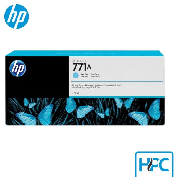 Tinta HP 771A Light Cyan (B6Y20A) para DesignJet Z6200, Z6600, Z6800