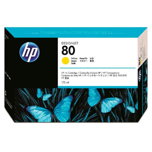 Tinta HP 82 Yellow (C4873A) para DesignJet 500, 510, 800