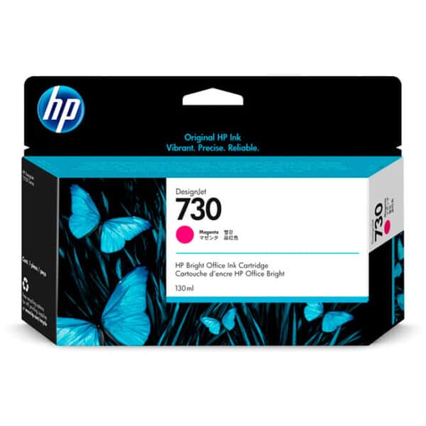 Tinta HP 730 Magenta (P2V63A) para DesignJet T1600, T1700, T2600