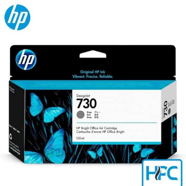 Tinta HP 730 Gris (P2V66A) para DesignJet T1600, T1700, T2600