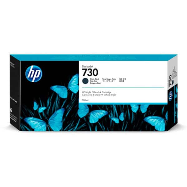 Tinta HP 730 Matte Black (P2V71A) para DesignJet T1600, T1700, T2600