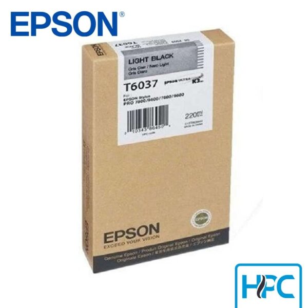 Tinta Epson T603700 Light Black (T603700) para Stylus Pro 7800, 9800