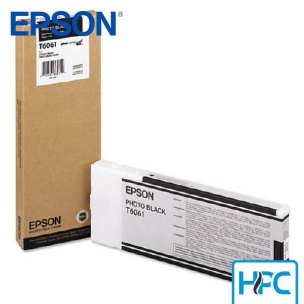 Tinta Epson T606100 Photo Black (T606100) para Stylus Pro 7880, 9880