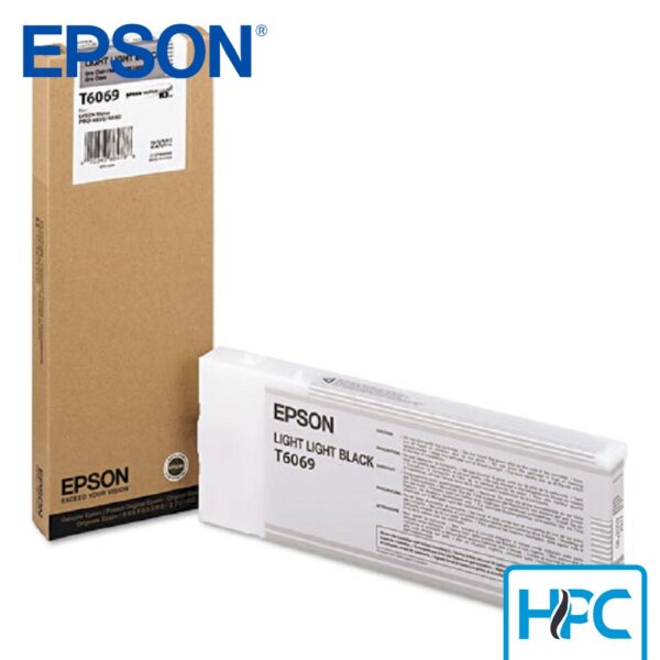 Tinta Epson T606900 Light Light Black (T606900) para Stylus Pro 7880, 9880