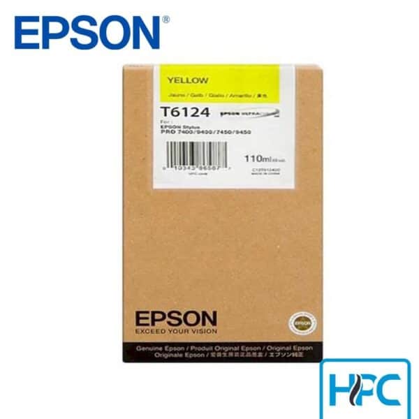 Tinta Epson T612400 Yellow (T612400) para Stylus Pro 7800, 9800