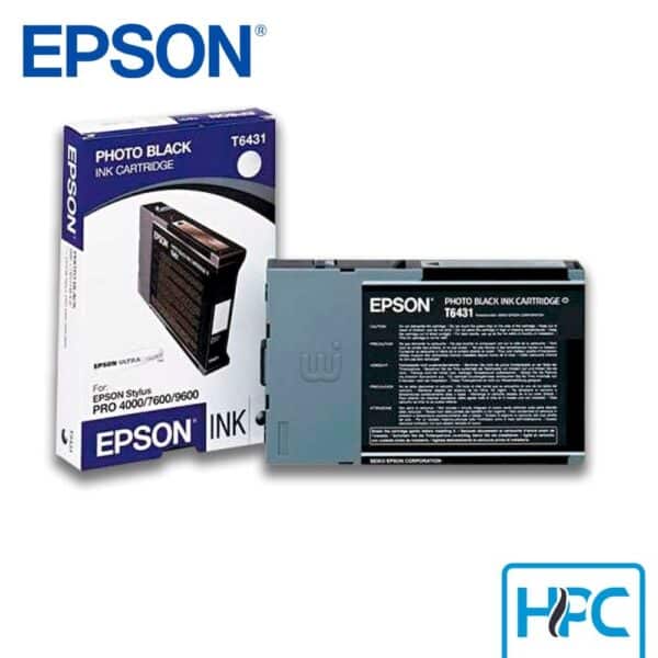 Tinta Epson T643100 Photo Black (T643100) para Stylus Pro 7900, 9900