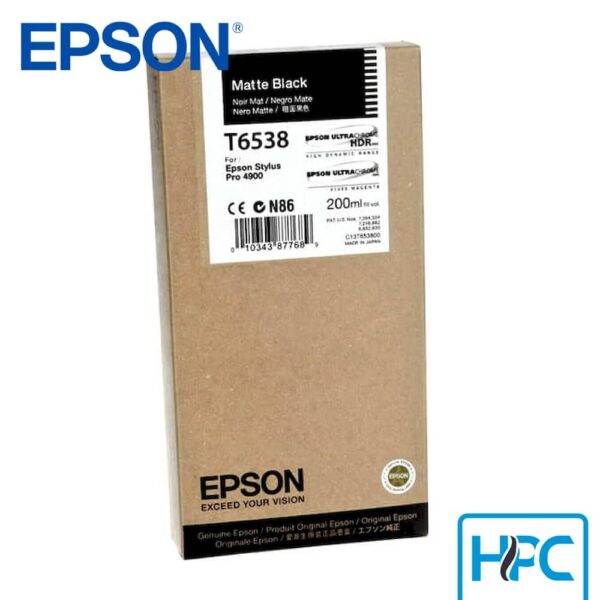 Tinta Epson T653800 Matte Black (T653800) para Stylus Pro 4900