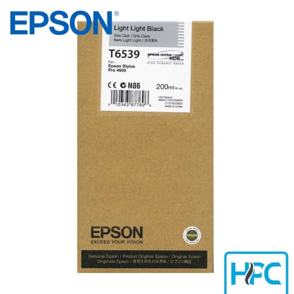 Tinta Epson T653900 Light Light Black (T653900) para Stylus Pro 4900