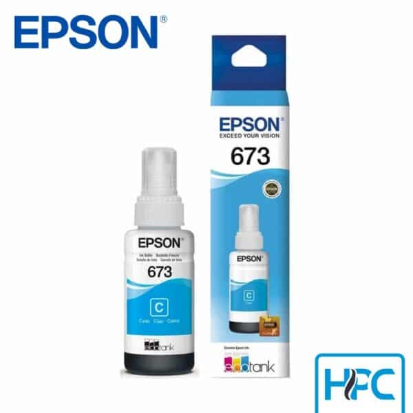 Tinta Epson 673 Cyan (T673220-AL) para L800, L805, L810