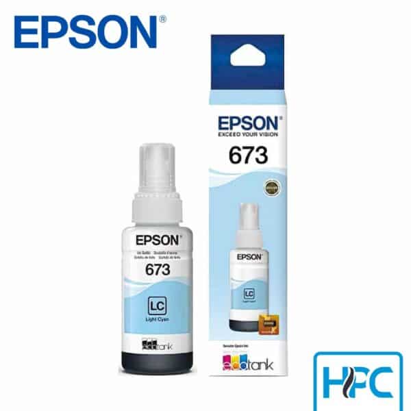 Tinta Epson 673 Cyan Claro (T673520-AL) para L800, L805, L810
