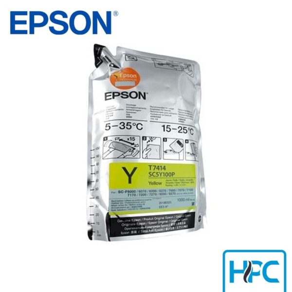 Tinta Epson T741400 Yellow (T741400) para SureColor F6070, F6200, F7200