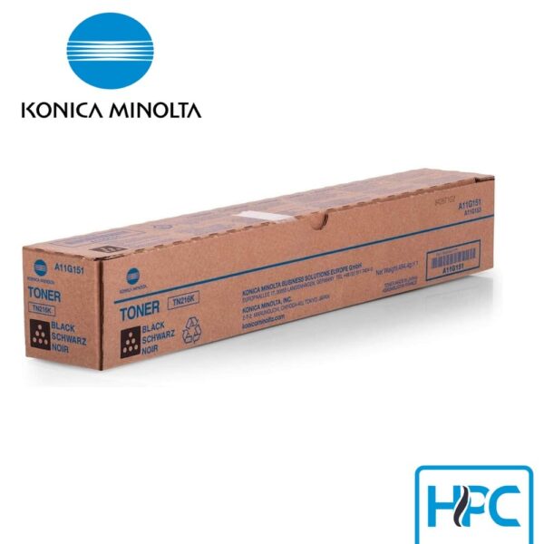 Toner Konica Minolta Negro TN-216K para bizhub C220, C280