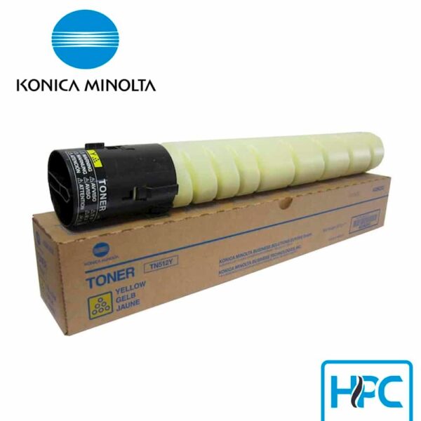 Toner Konica Minolta Amarillo TN-512Y para bizhub C454, C554