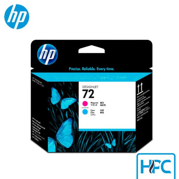 Cabezal HP 72 Magenta y Cyan (C9383A) para DesignJet T610, T1100, T1200