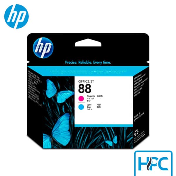 Cabezal HP 88 Magenta y Cyan (C9382A) para Officejet Pro K5400, K550