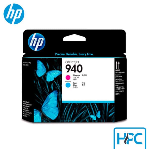 Cabezal HP 940 Magenta y Cyan (C4901A) para Officejet Pro 8000, 8500