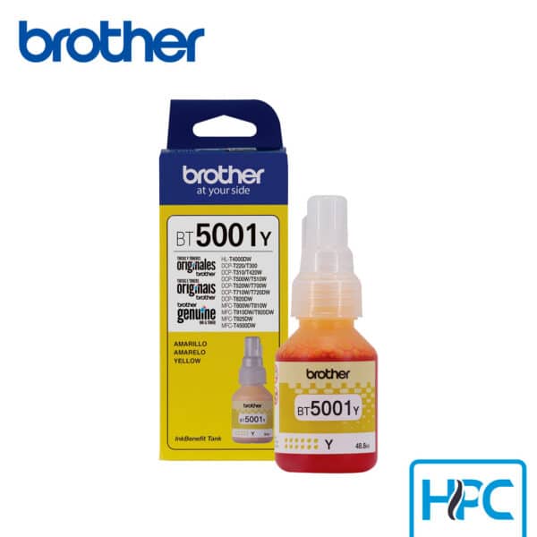 Tinta Brother BT5001 Amarilla (BT5001Y) para DCP-T300, DCP-T500W