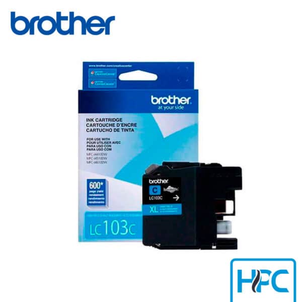 Tinta Brother LC103 Cyan (LC103C) para MFC-J450DW, MFC-J470DW