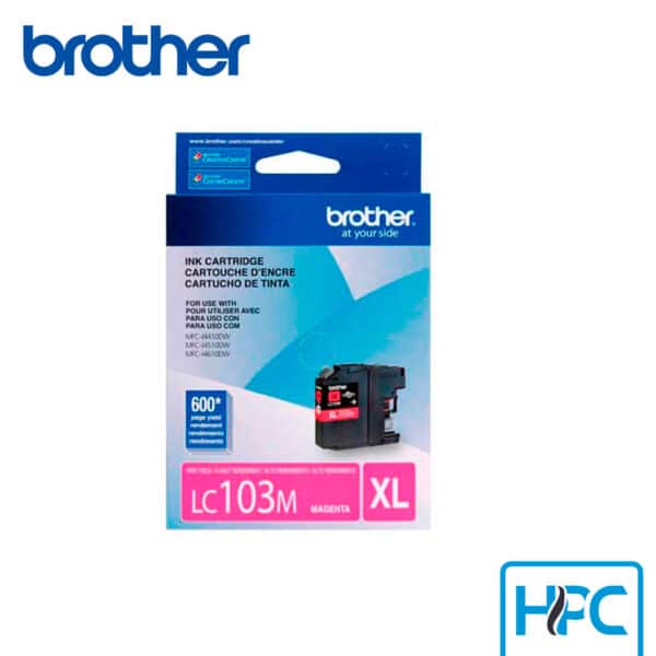 Tinta Brother LC103 Magenta (LC103M) para MFC-J450DW, MFC-J470DW