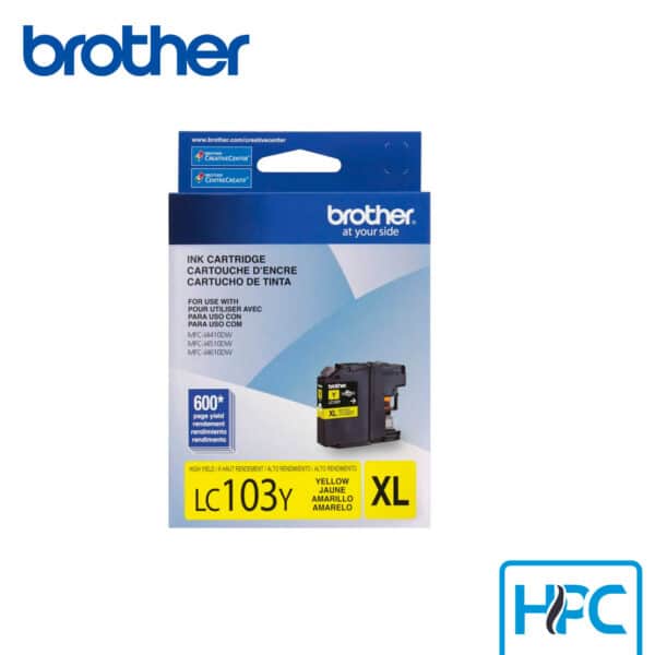 Tinta Brother LC103 Amarilla (LC103Y) para MFC-J450DW, MFC-J470DW
