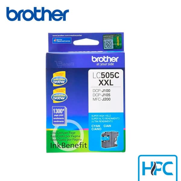 Tinta Brother LC505 Cyan (LC505C) para MFC-J2320, MFC-J2720