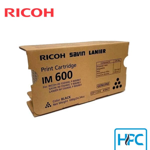 Toner Ricoh Negro 418483 para Ricoh P 800, P 801, SP 550F