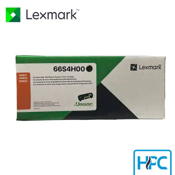Toner Lexmark Negro Alto Rendimiento 66S4H00 para MS531, MX532